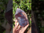 Polished Strawberry Agate Standing Display Crystal x 1 From Mozambique