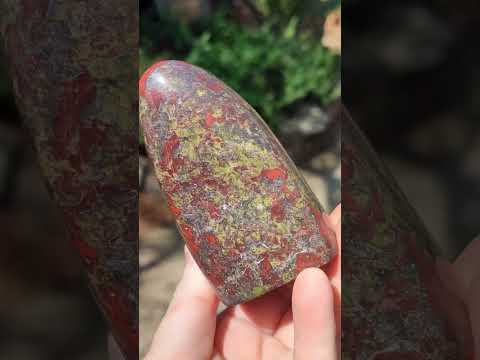Polished Dragonsblood Stone Standing Display Piece x 1 From Tshipise, South Africa