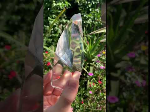 Polished Optic Clear Quartz Crystal x 1 From Madagascar