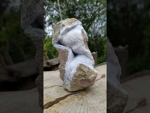 Natural XL Double Barrelled Blue Lace Agate Geode Specimen x 1 From Nsanje, Malawi