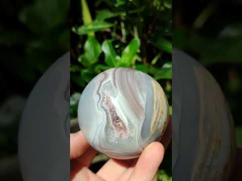 Polished Banded Shashe River Agate Sphere x 1 From Shashe River, Zimbabwe