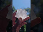 Handmade Pearl Girasol Quartz Merkabah x 1 From Ambatondrazaka Madagascar