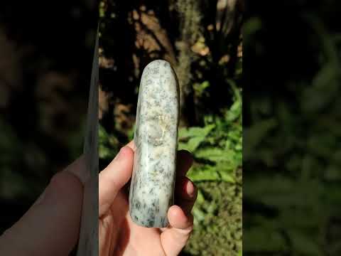 Polished Dendritic White Opal Standing Display Piece x 1 From Madagascar