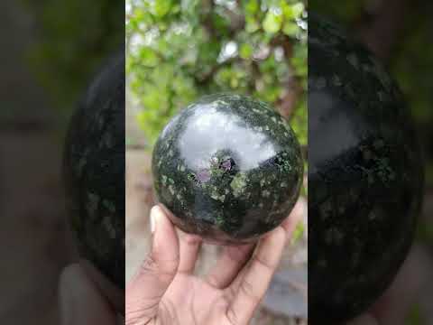 Polished Super Rare Pyroxene Phlogopite Sphere x 1 From Kimberly, South Africa