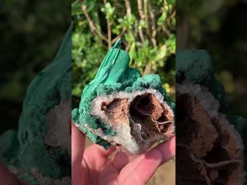 Natural Malachite Stalactite With Crystalline Botroiydal Base Specimen x 1 From Kolwezi, Congo