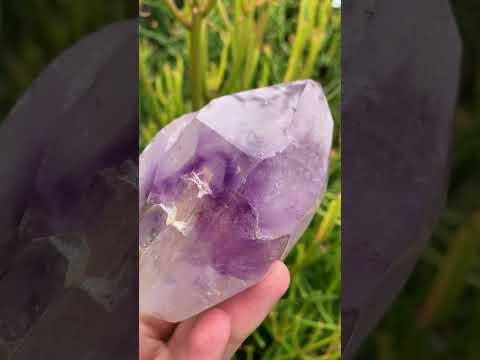 Polished and Natural Window Amethyst Crystal x 1 From Akansobe, Madagascar