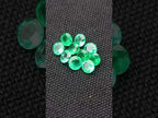 Polished Parcel of 10 Calibrated 3 mm Gem Emerald Faceted Stones x 1 From Sandawana, Zimbabwe