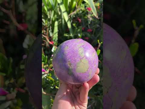 Polished Large Rare Stichtite Sphere x 1 From Barberton, South Africa