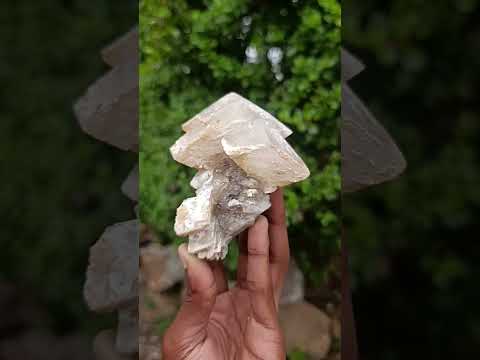 Natural Highly Fluorescent Stacked Lesotho Calcite Rhombohedral Crystal Cluster x 1 From Albert's Mountain, Lesotho