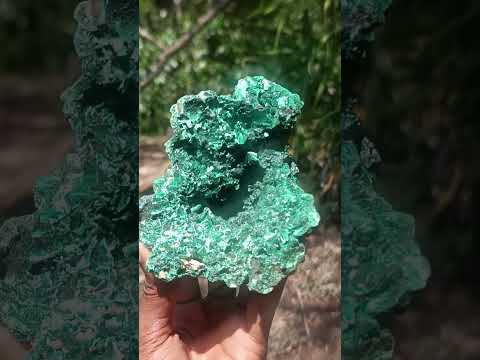 Natural Silky Malachite Vug Cabinet Specimen x 1 From Kasompe, Congo