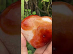 Polished Carnelian Gemstone Heart x 1 From Madagascar