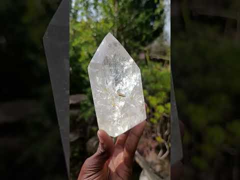 Polished Clear Quartz Display Crystal x 1 From Madagascar
