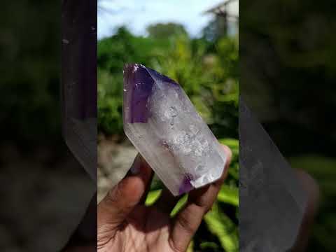 Polished Smokey Amethyst Phantom Crystal x 1 From Akansobe Madagascar