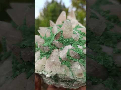 Natural Large Kolwezite Coated Dog Tooth Calcite Specimen x 1 From Mashamba West Mine, Congo
