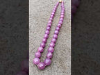 Hand Made Faceted Ruby Bead Necklace x 1 From Karnataka, India