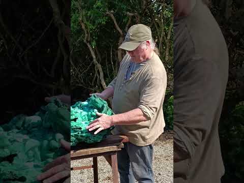 Natural XXXL Museum Malachite Stalactite Formation x 1 From Kolwezi, Congo