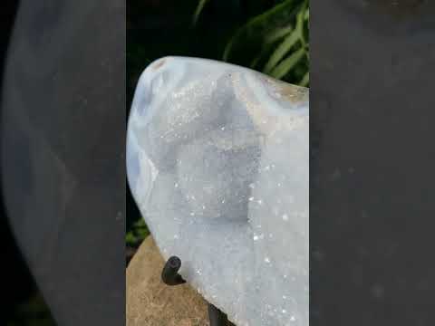 Polished XL Blue Lace Agate Display Piece x 1 From Nsanje, Malawi