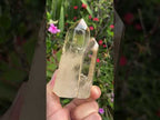 Polished Twin Window Smokey Citrine Quartz Crystal x 1 From Anzojorabe, Madagascar