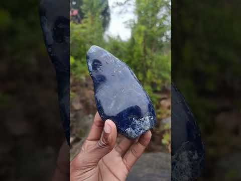 Polished Super Rare Deep Blue Dumortierite Standing Display Piece x 1 From Madagascar