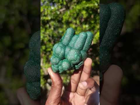 Natural Cabinet Size Stalagmite Malachite Specimen x 1 From Kolwezi, Congo