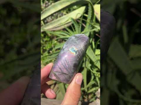 Polished Rare Purple Sunset Flash Labradorite Standing Free Form x 1 From Tulear, Madagascar