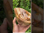 Polished Large Polychrome Picture Jasper Bowl x 1 From Madagascar