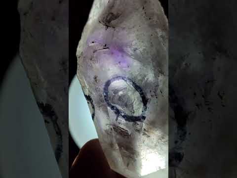 Natural Double Enhydro Smokey Amethyst Quartz Crystal x 1 From Brandberg, Namibia