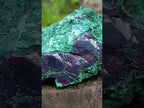 Natural Large Red Cuprite and Silky Malachite Specimen x 1 From Mashamba West, Congo