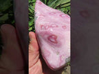 Polished Rare Pink Ring Patterned Cobaltion Aragonite on Dolomite x 1 From Kakanda, Congo