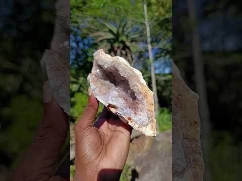 Polished Banded Agate Amethyst Crystal Centred Geode x 1 From Maintirano, Madagascar