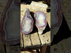 Polished One Side XL Red Shashe River Agate Pair x 1 From Shashe River, Zimbabwe