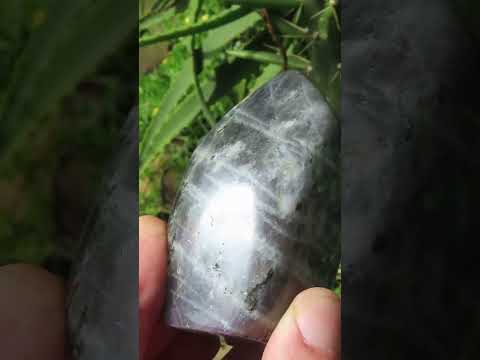 Polished Rare Purple Sunset Labradorite Standing Free Form x 1 From Tulear, Madagascar