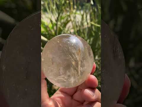 Polished Rainbow-Veiled Clear Quartz Crystal Ball x 1 From Madagascar