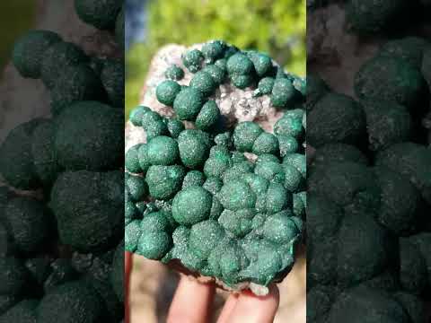 Natural Cabinet Size Ball Malachite Specimen x 1 From Mindingi Mine, Congo