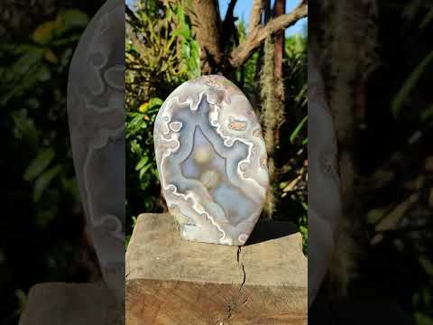 Polished Large Shashe River Agate Standing Display Piece x 1 From Zimbabwe