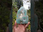 Polished One Side Mtorolite Emerald Chrysoprase Slice x 1 From Mutorashanga, Zimbabwe