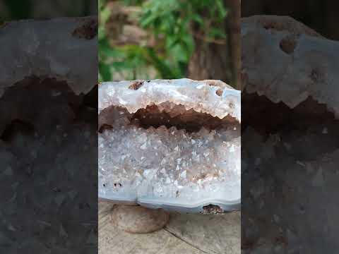 Polished Agate with Crystalline Centred Geode x 1 From Maintirano, Madagascar