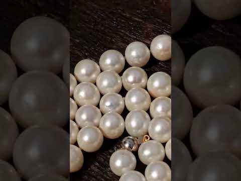 Hand Made Timeless Akoya Pearl Necklace x 1 From Okaya, Japan