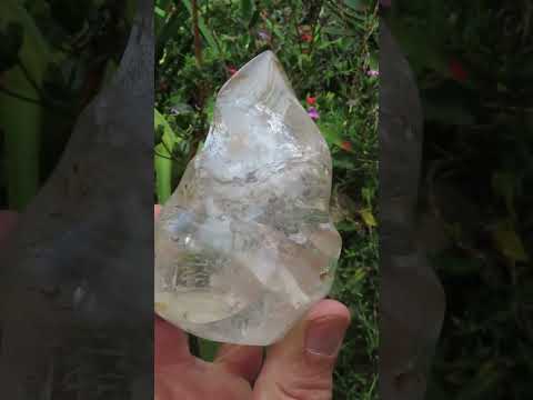 Polished Clear Quartz Flame x 1 From Ambatondrazaka, Madagascar
