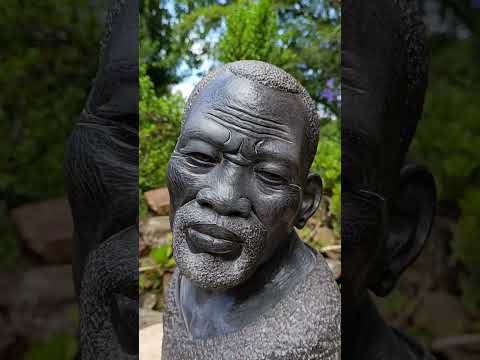 Hand Made XXL Wonder Stone Male African Bust Sculpture x 1 From Zimbabwe