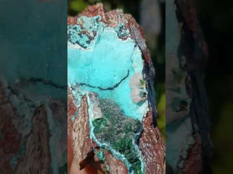Natural Cabinet Size Drusy Coated Chrysocolla Specimen on Dolomite x 1 From Likasi, Congo