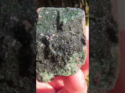 Rare Dark Green Libethenite in a Ferro-Copper Matrix x 1 From Congo
