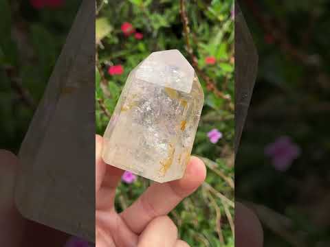 Polished Window Rainbow Quartz Crystal x 1 From Akansobe, Madagascar