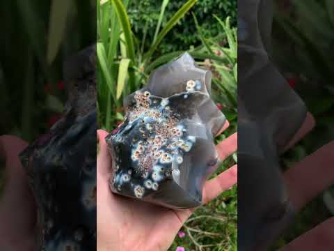 Polished Large Agate Flame Sculpture  x 1 From Madagascar