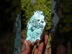 Natural Classic Drusy Coated Chrysocolla Specimen with Malachite on Dolomite x 1 From Likasi, Congo