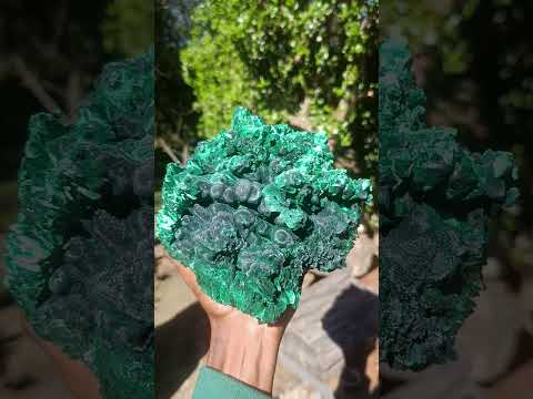 Natural XL Exquisite Silky Malachite Specimen x 1 From Kasompe, Congo