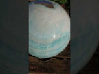 Polished XXL Blue Smithsonite Aragonite Sphere LARGEST in the World x 1 From Congo