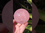 Polished Gemmy Star Rose Quartz Sphere x 1 From Ambatondrazaka, Madagascar