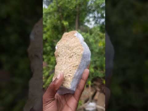 Natural Raw Block of Namibian Blue Lace Agate Cutting Material x 1 From Ysterputz Mine, Namibia