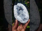 Natural Icy Blue Celestite Geode Specimen x 1 From Sakoany Madagascar